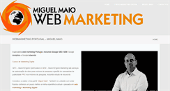 Desktop Screenshot of miguelmaio.com